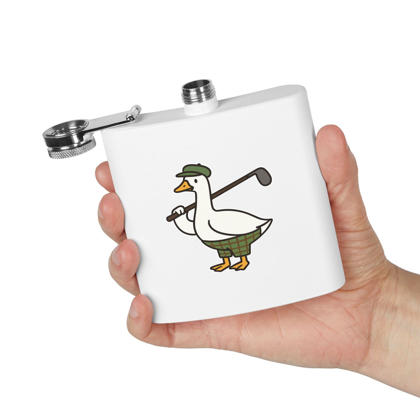 Goofy Goose Flask